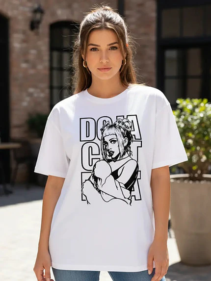 Polera Oversize Doja Cat Mujer Grafimax 2