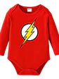Body Bebe Pilucho Flash Superhéroe Disfraz Halloween Gfmx - Miniatura 1