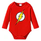 Body Bebe Pilucho Flash Superhéroe Disfraz Halloween Gfmx - Miniatura 1