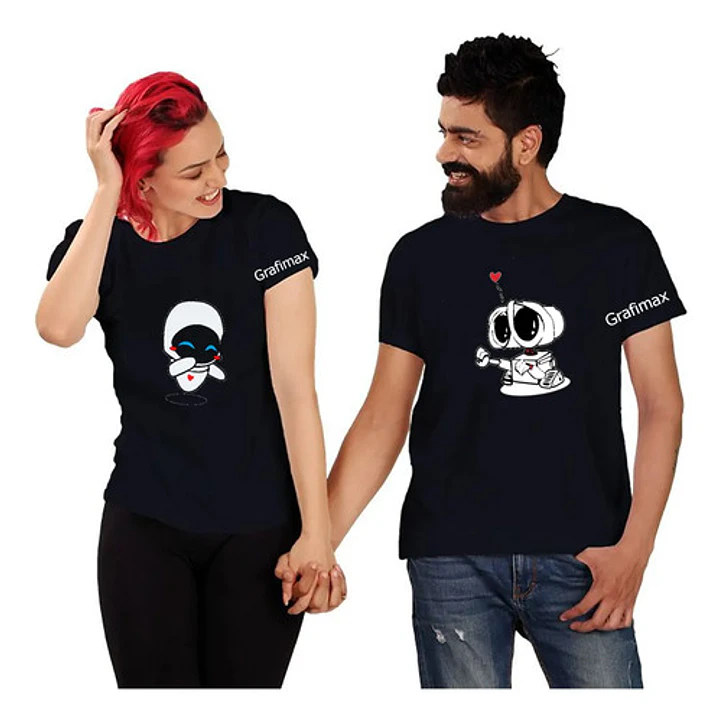 Pack Polera Pareja San Valentín Wall - E Y Eva Grafimax 9