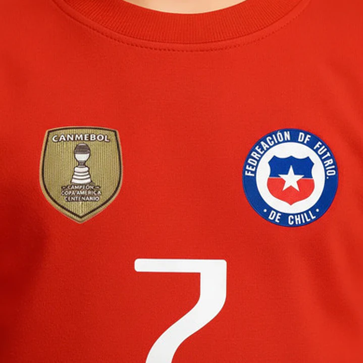 Polera Algodón Selección Chile 2016 Niño Futbol Grafimax 3