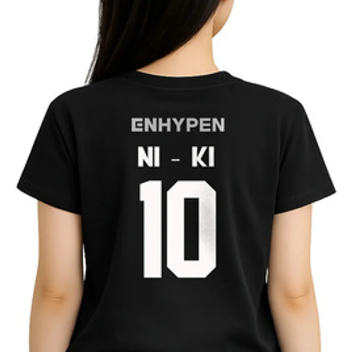 Polera Enhaypen Espalda Nombres Oversize K-pop Idol Grafimax 1