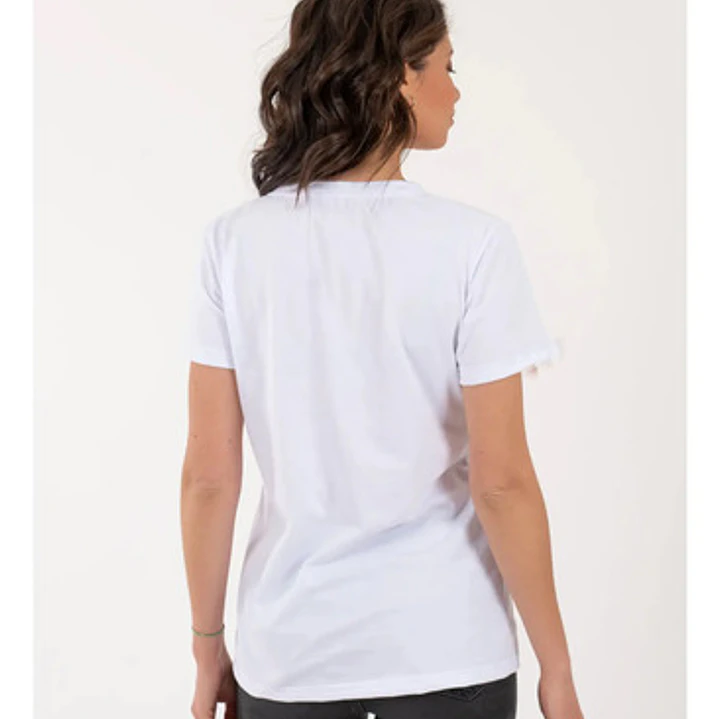 Polera Snoopy Mujer Oversize Blanca Grafimax 5