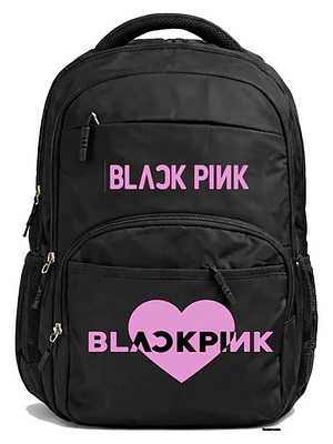 Mochila Black Pink Corazón  30 Litros Kpop Grafimax