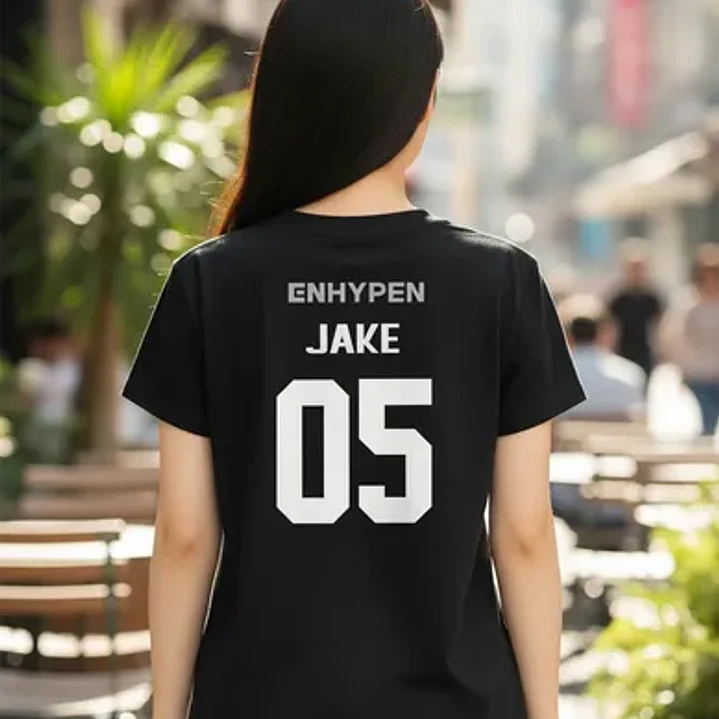Polera Enhaypen Espalda Nombres Oversize K-pop Idol Grafimax 1