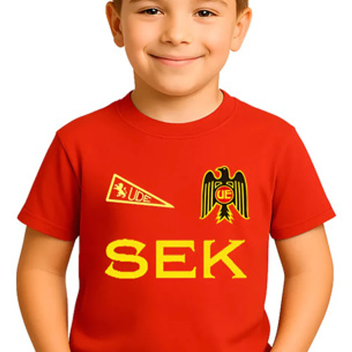 Polera Algodón Unión Española Niño Futbol Grafimax 1