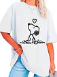 Polera Snoopy Mujer Oversize Blanca Grafimax - Miniatura 4