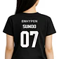 Polera Enhaypen Espalda Nombres Oversize K-pop Idol Grafimax - Miniatura 1