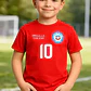 Polera Algodón Selección Chile 2024 Futbol Niño Grafimax - Miniatura 2