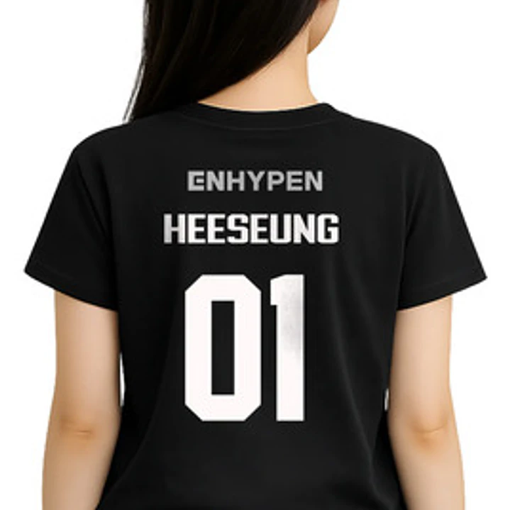 Polera Enhaypen Espalda Nombres Oversize K-pop Idol Grafimax 1