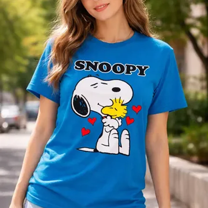 Polera Snoopy Colores Algodón Mujer Grafimax 2