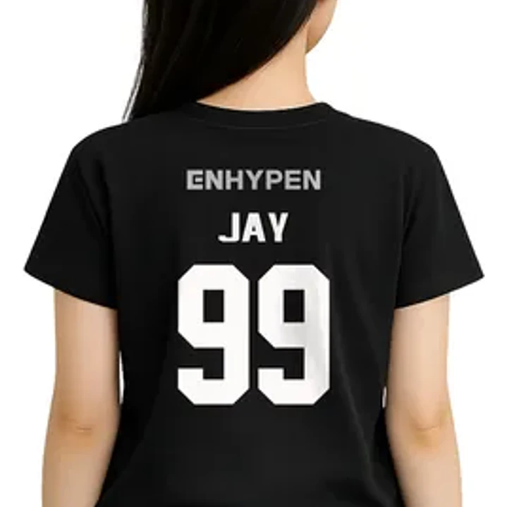 Polera Enhaypen Espalda Nombres Oversize K-pop Idol Grafimax 1