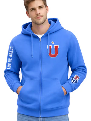 Polerón Universidad De Chile Con Cierre Azul Rey Grafimax