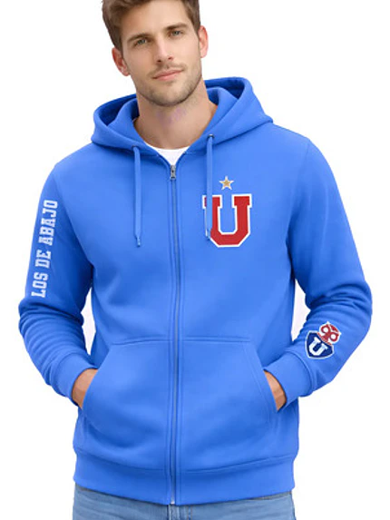 Polerón Universidad De Chile Con Cierre Azul Rey Grafimax 1