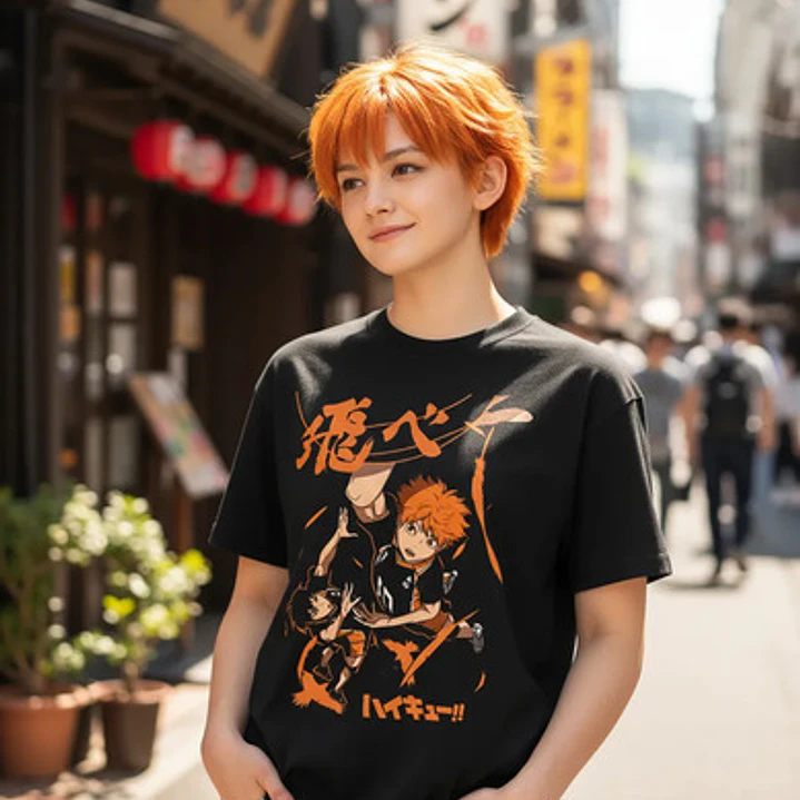 Polera Haikyuu Hinata X Kageyama Voley Anime Dtf Grafimax 2