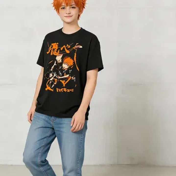 Polera Haikyuu Hinata X Kageyama Voley Anime Dtf Grafimax 6