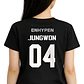 Polera Enhaypen Espalda Nombres Oversize K-pop Idol Grafimax - Miniatura 1