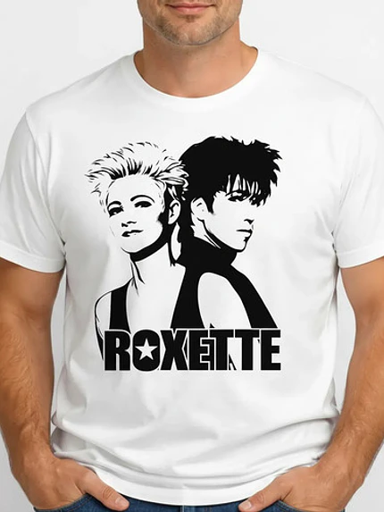 Polera Roxette Stencil  Rock 80s Clásico Grafimax 2