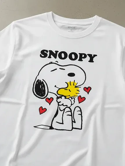 Polera Snoopy Woodstock Hug Algodón Mujer Grafimax 3
