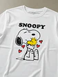 Polera Snoopy Woodstock Hug Algodón Mujer Grafimax - Miniatura 3