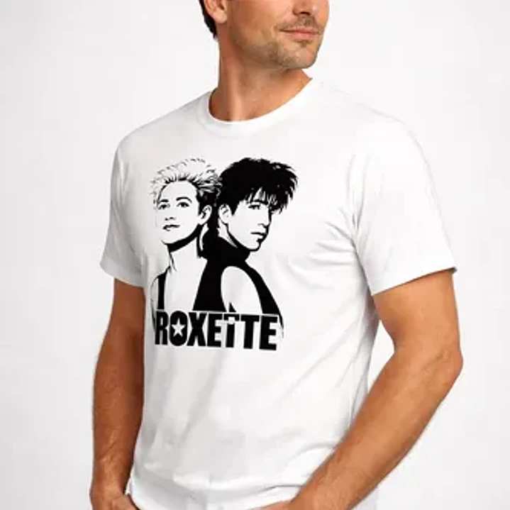 Polera Roxette Stencil  Rock 80s Clásico Grafimax 4