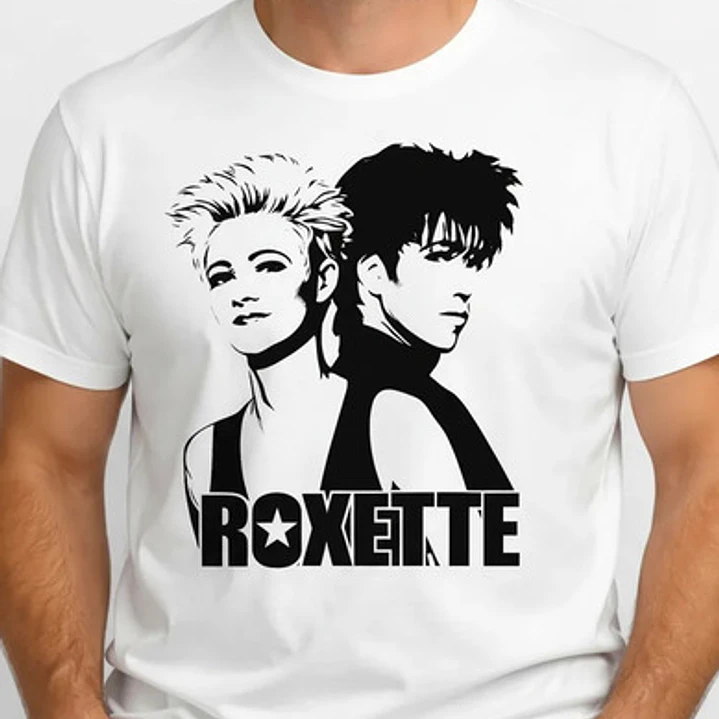Polera Roxette Stencil  Rock 80s Clásico Grafimax 2