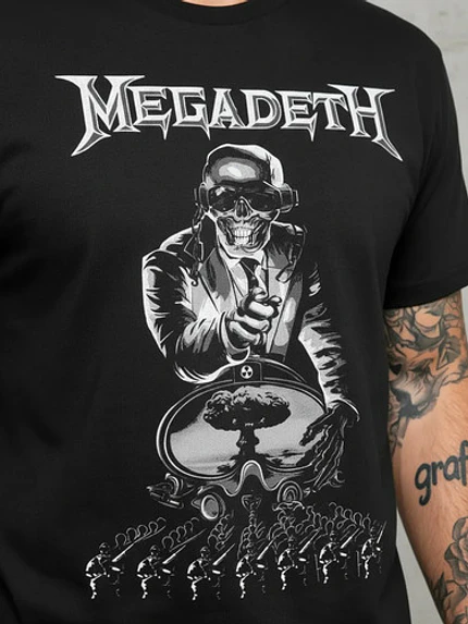 Polera Megadeth Nuclear World Trash Metal  Dtf Grafimax 4