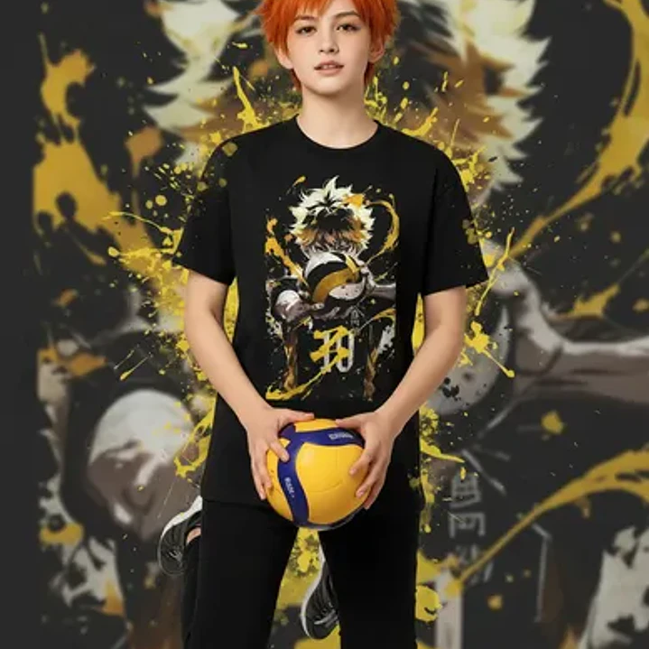 Polera Haikyuu Hinata 10  Voley Anime Dtf Grafimax 2