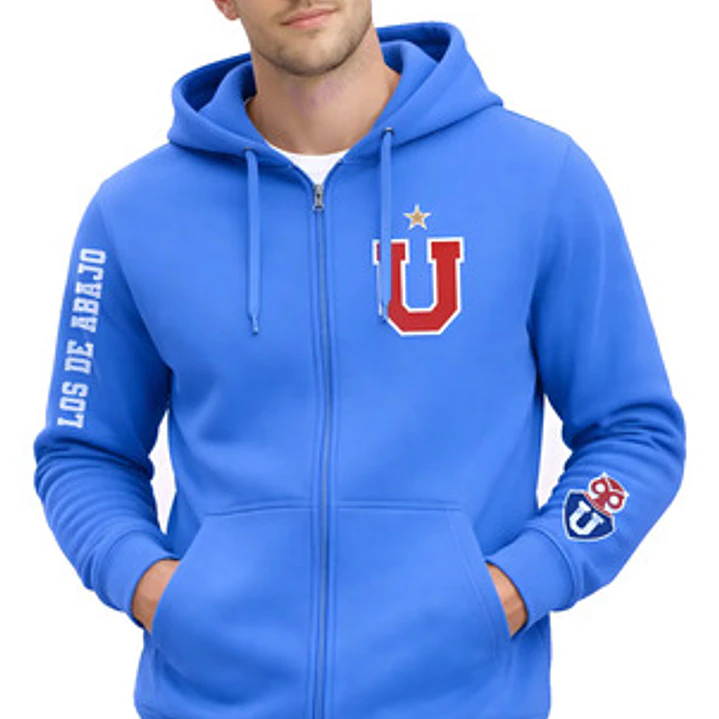 Polerón Universidad De Chile Con Cierre Azul Rey Grafimax 1