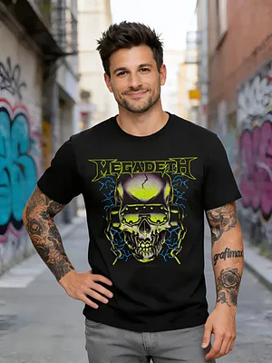 Polera Megadeth Trash Metal Vic Rattlehead Dtf Grafimax