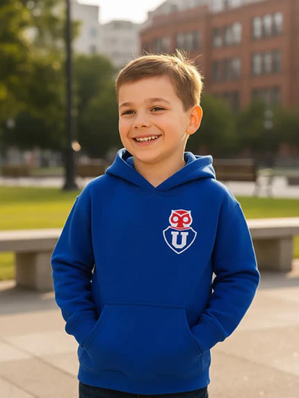 Polerón Chunchito Azul Universidad De Chile Niños Grafimax 2
