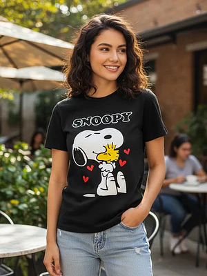 Polera Snoopy Colores Algodón Mujer Grafimax