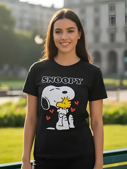 Polera Snoopy Colores Algodón Mujer Grafimax 2