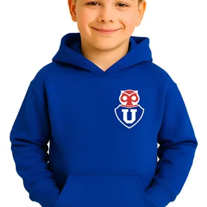 Polerón Chunchito Azul Universidad De Chile Niños Grafimax 1