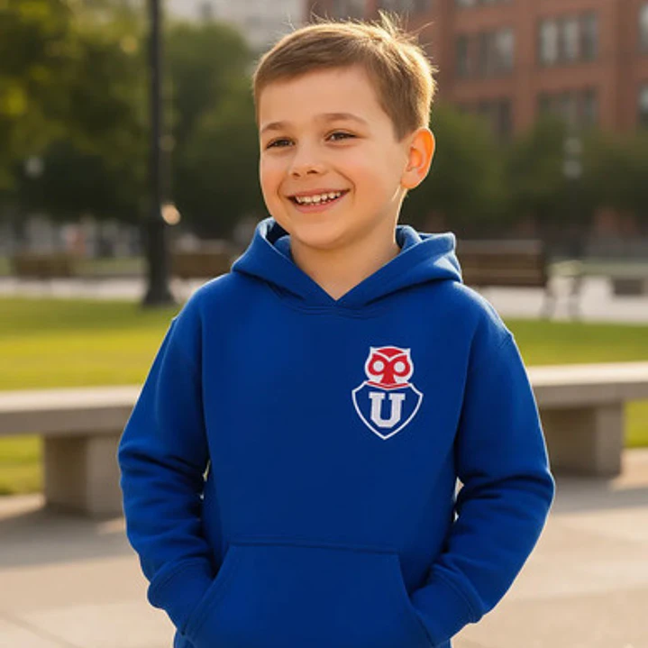 Polerón Chunchito Azul Universidad De Chile Niños Grafimax 2
