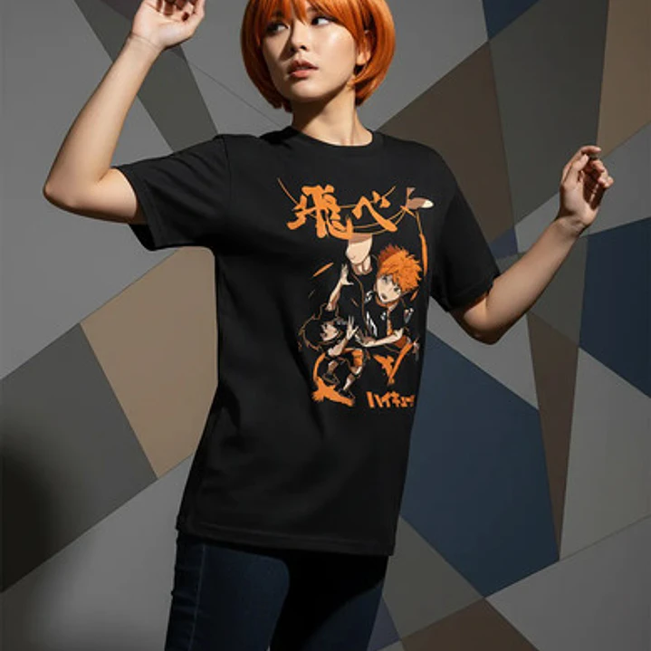 Polera Haikyuu Hinata X Kageyama Voley Anime Dtf Grafimax 4