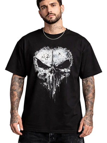 Polera Punisher Superhéroe Overisize Hombre  Grafimax 1