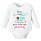Body Bebé Personalizado Feliz Cumpleaños Papá Grafimax - Miniatura 1