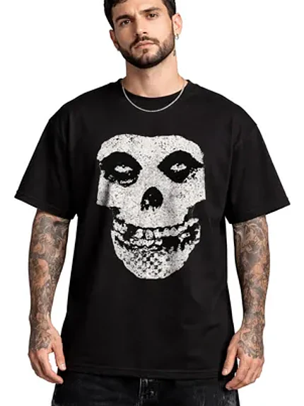Polera Misfits Punk Rock Música Oversize Hombre Grafimax 1