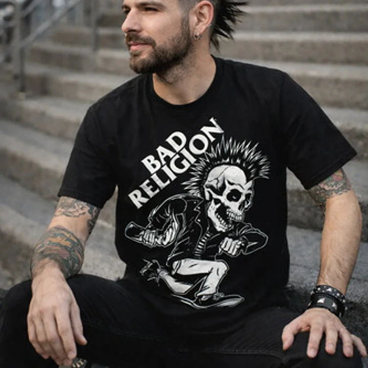 Polera Bad Religion Skull Punk Rock Grafimax 1