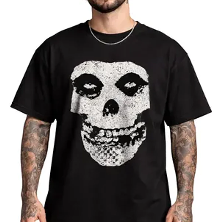 Polera Misfits Punk Rock Música Oversize Hombre Grafimax 1