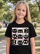 Polera Niña Gatitos Caritas Meme Niñas Algodón Grafimax - Miniatura 2