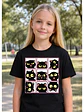 Polera Niña Gatitos Caritas Meme Niñas Algodón Grafimax - Miniatura 3