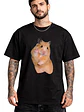 Polera Ratón Saludo Divertido Meme Overisize Grafimax - Miniatura 1