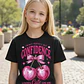 Polera Niña Guinda Coquette Cute Niñas Algodón Grafimax - Miniatura 1