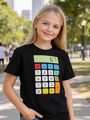 Polera Niña 67 Six Seven Meme Niñas Algodón Grafimax