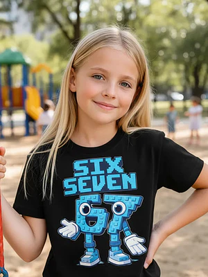 Polera Niña Six Seven 67 Meme Divertidas Niñas  Grafimax
