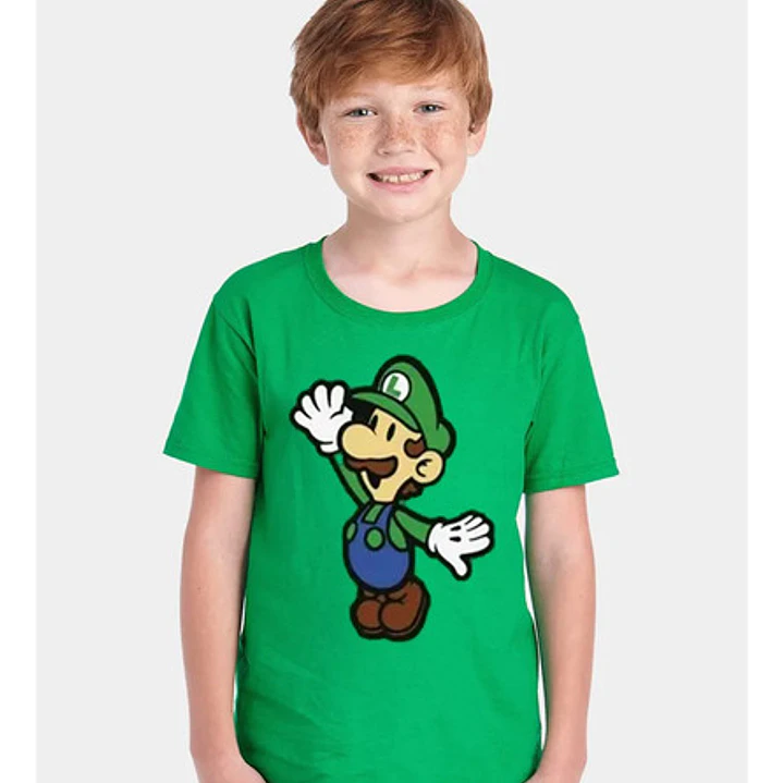Pack Polera Hermanos Mario Bross & Luigi Duo Niños Grafimax 3