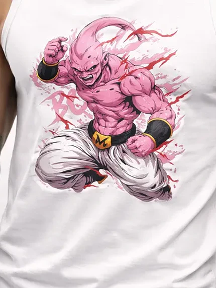 Polera Sin Mangas Dbz Majin Boo Dtf Anime Grafimax 4