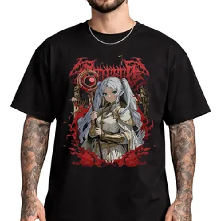 Polera Sousou No Frieren Anime Dtf Oversize Grafimax 1